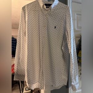 Polo Ralph Lauren Anchor Print Button Down Shirt Classic Fit